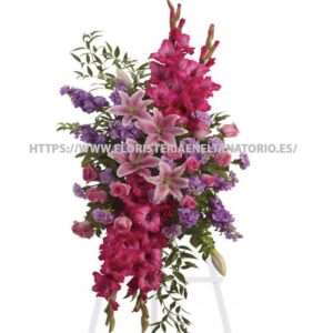 Palma con Lilium, Gladiolos, Rosas y Alelíes
