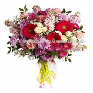 Ramo de Gerberas, Rosas, Margaritas y Claveles